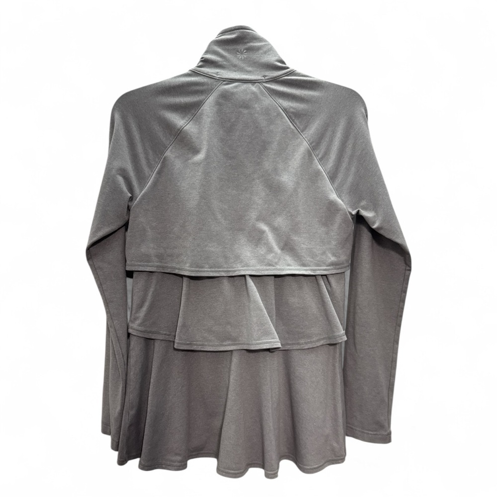 ATHLETA RENEW 3 TIERED RUFFLE Full Zip Up JACKET - Picture 2 of 9